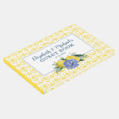 フローラモダンレモンブライダルシャワー ゲストブック (コーナー)