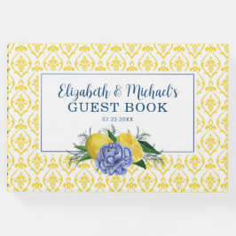 フローラモダンレモンブライダルシャワー ゲストブック