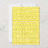 フローラモダンレモンメインスクイーズブライダルシャワー 招待状 (裏面)