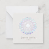 フローラモダンロータスマンダラ ノートカード (正面)