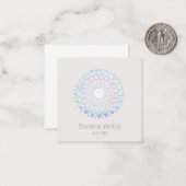 フローラモダンロータスマンダラ ノートカード (正面/裏面インサイチュ)