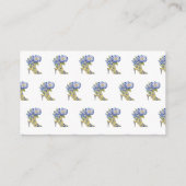 フローラモダンワインラッフルブライダルシャワーゲーム エンクロージャーカード (裏面)