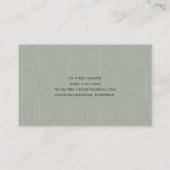 フローラモダン六角形 名刺 (裏面)