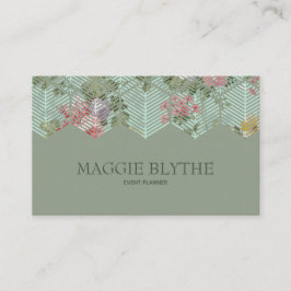 フローラモダン六角形 名刺