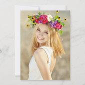 フローラモダン卒業招待状フォトカード 招待状 (裏面)