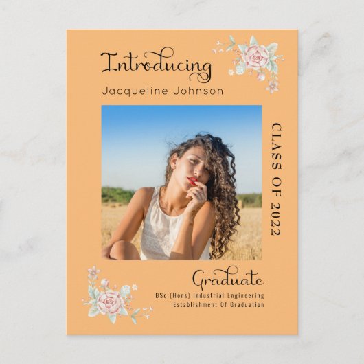 フローラモダン卒業2022写真発表 ポストカード (正面)