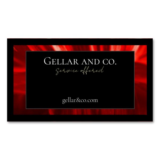 フローラモダン名刺マグネット マグネット名刺 (正面)