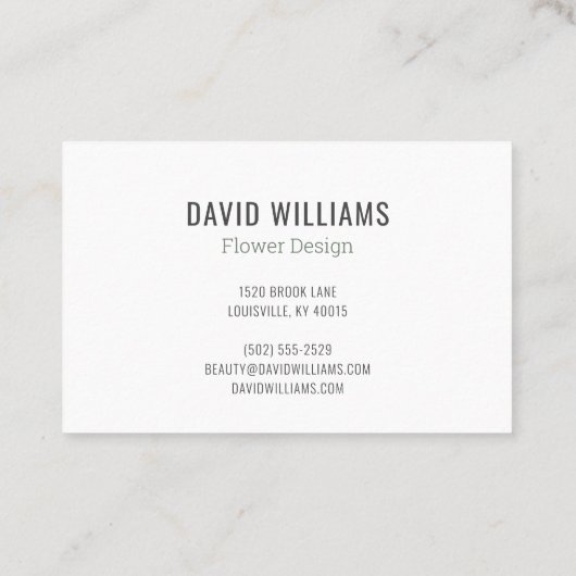 フローラモダン名刺 名刺 (裏面)