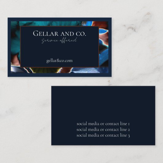 フローラモダン名刺 名刺 (正面/裏面)