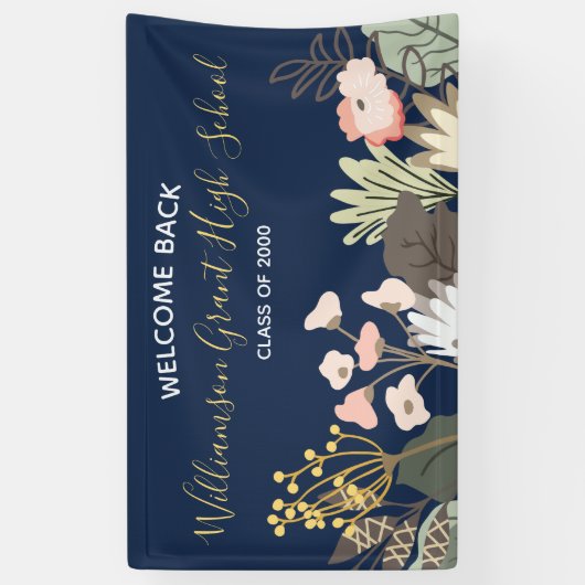 フローラモダン学校懇親会クラス 横断幕 (縦)