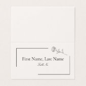 フローラモダン折り畳みテーブルカード (外部フラット)