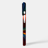 フローラモダン抽象芸術アートオレンジブルーパターン#14 Case-Mate iPhoneケース (裏面 / 左)