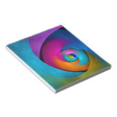 フローラモダン抽象芸術アートピンクブルーパターン#17 ノートパッド (アングル)