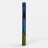 フローラモダン抽象芸術アートピンクブルーパターン#17 Case-Mate iPhoneケース (裏面/右)