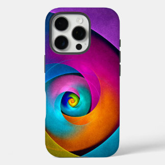 フローラモダン抽象芸術アートピンクブルーパターン#17 iPhone 16 PROケース