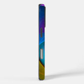 フローラモダン抽象芸術アートピンクブルーパターン#17 Case-Mate iPhoneケース (裏面 / 右)