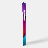 フローラモダン抽象芸術アートピンクブルーパターン#17 Case-Mate iPhoneケース (裏面 / 左)