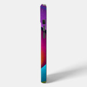 フローラモダン抽象芸術アートピンクブルーパターン#17 Case-Mate iPhoneケース (裏面 / 左)