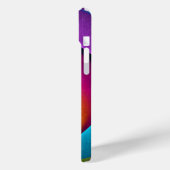 フローラモダン抽象芸術アートピンクブルーパターン#17 Case-Mate iPhoneケース (裏面 / 左)