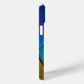 フローラモダン抽象芸術アートピンクブルーパターン#17 Case-Mate iPhoneケース (裏面 / 右)