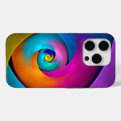 フローラモダン抽象芸術アートピンクブルーパターン#17 Case-Mate iPhoneケース (裏面 (横))