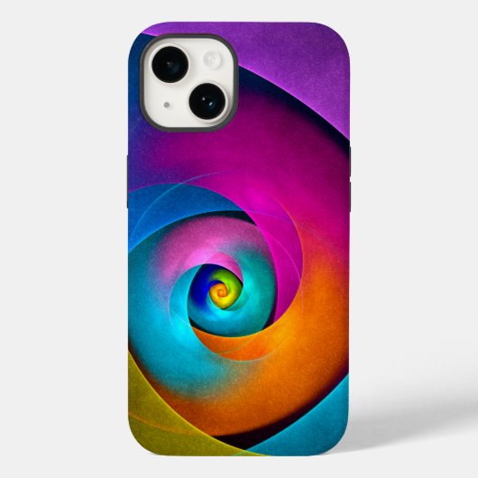 フローラモダン抽象芸術アートピンクブルーパターン#17 Case-Mate iPhoneケース (裏面)
