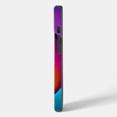 フローラモダン抽象芸術アートピンクブルーパターン#17 Case-Mate iPhoneケース (裏面 / 左)