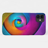 フローラモダン抽象芸術アートピンクブルーパターン#17 Case-Mate iPhoneケース (裏面(横))