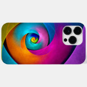 フローラモダン抽象芸術アートピンクブルーパターン#17 Case-Mate iPhoneケース (裏面 (横))