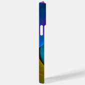 フローラモダン抽象芸術アートピンクブルーパターン#17 Case-Mate iPhoneケース (裏面 / 右)