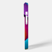 フローラモダン抽象芸術アートピンクブルーパターン#17 Case-Mate iPhoneケース (裏面 / 左)
