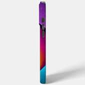フローラモダン抽象芸術アートピンクブルーパターン#17 Case-Mate iPhoneケース (裏面 / 左)