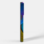 フローラモダン抽象芸術アートピンクブルーパターン#17 Case-Mate iPhoneケース (裏面 / 右)