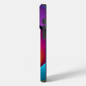 フローラモダン抽象芸術アートピンクブルーパターン#17 Case-Mate iPhoneケース (裏面 / 左)