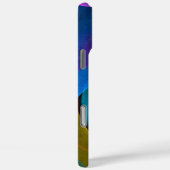 フローラモダン抽象芸術アートピンクブルーパターン#17 Case-Mate iPhoneケース (裏面 / 右)
