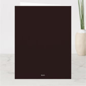 フローラモダン抽象芸術アートレッドグリーンパターン#11 サンキューカード (裏面)