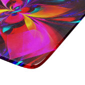 フローラモダン抽象芸術アートレッドブルーパターン#07 カッティングボード (角)