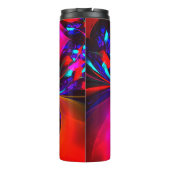 フローラモダン抽象芸術アートレッドブルーパターン#07 タンブラー (裏面)