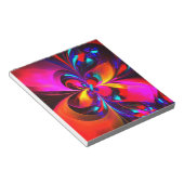 フローラモダン抽象芸術アートレッドブルーパターン#07 ノートパッド (アングル)