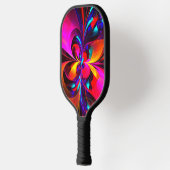 フローラモダン抽象芸術アートレッドブルーパターン#07 ピックルボールラケット (左)