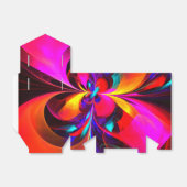 フローラモダン抽象芸術アートレッドブルーパターン#07 フェイバーボックス (折り畳みなし)