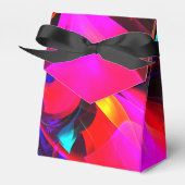 フローラモダン抽象芸術アートレッドブルーパターン#07 フェイバーボックス (正面サイド)