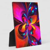 フローラモダン抽象芸術アートレッドブルーパターン#07 フォトプラーク (側面)