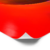 フローラモダン抽象芸術アートレッドブルーパターン#07 ポスター (コーナー)