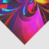 フローラモダン抽象芸術アートレッドブルーパターン#07 薄葉紙 (詳細)