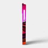 フローラモダン抽象芸術アートレッドブルーパターン#07 Case-Mate iPhoneケース (裏面 / 左)