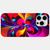 フローラモダン抽象芸術アートレッドブルーパターン#07 Case-Mate iPhoneケース (裏面 (横))