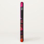 フローラモダン抽象芸術アートレッドブルーパターン#07 Case-Mate iPhoneケース (裏面/左)