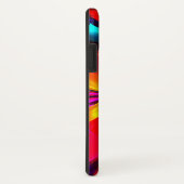 フローラモダン抽象芸術アートレッドブルーパターン#07 Case-Mate iPhoneケース (裏面/右)