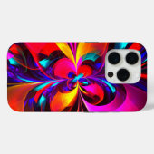 フローラモダン抽象芸術アートレッドブルーパターン#07 Case-Mate iPhoneケース (裏面 (横))